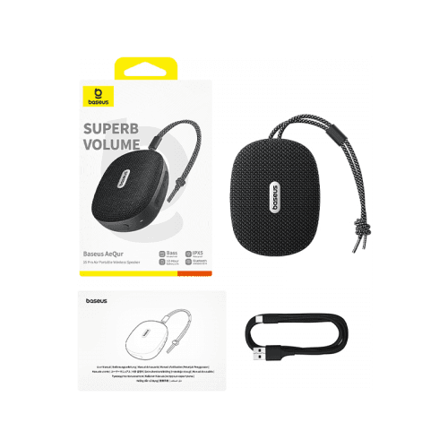Baseus AeQur 35 Pro Air Portable Wireless Speaker - Cluster Black