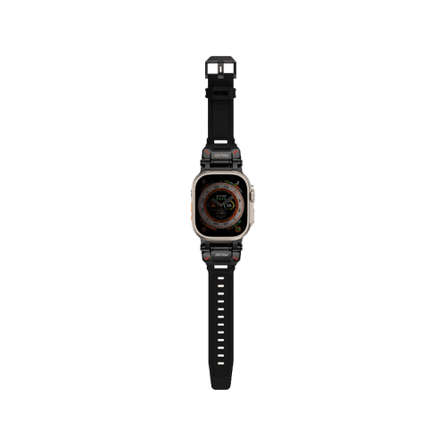 SkinArma Titon Watch Strap for Apple Watch 49/45/44mm - Black