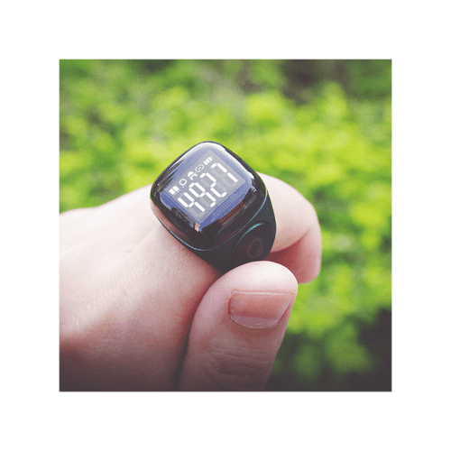 iQibla Zikr Noor Smart Bluetooth Ring 22mm - Black
