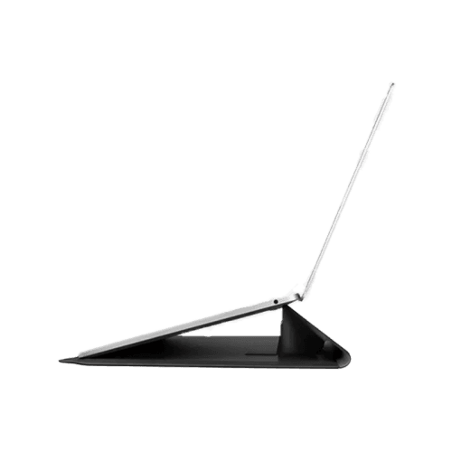 Uniq Oslo Laptop Sleeve With Foldable Stand (Up to 14") - Jet Black
