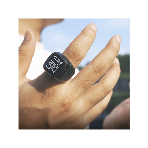 iQibla Zikr Noor Smart Bluetooth Ring 20mm - Black