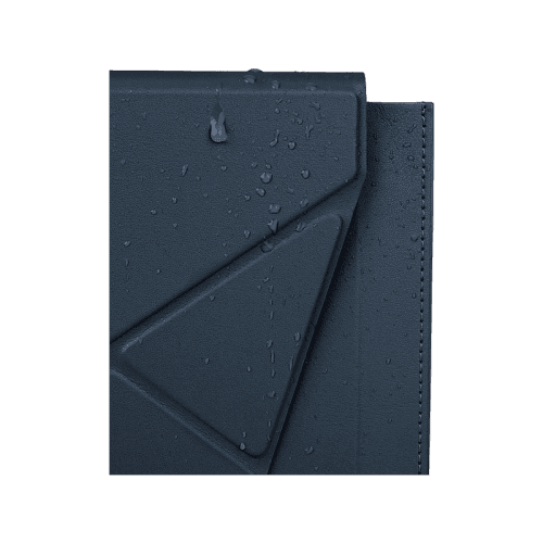 Uniq Oslo Laptop Sleeve With Foldable Stand (Up to 14") - Navy Blue