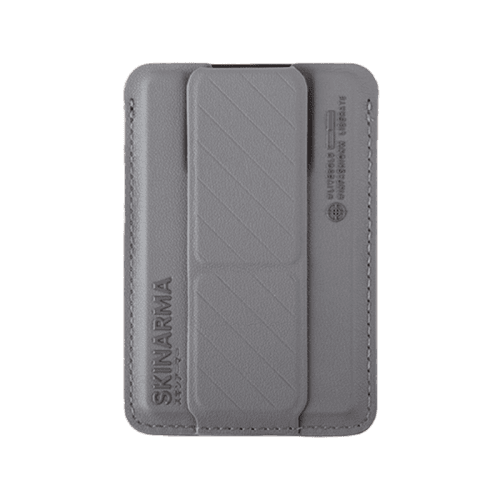 SkinArma Kado Wallet Mag-Charge Card Holder With Grip Stand - Grey / Grey