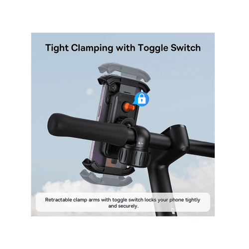 Baseus Quick Go Series Bike Phone Mount - Cluster Black