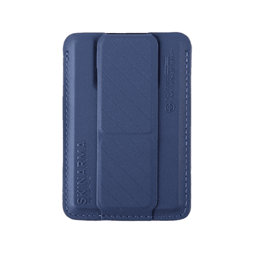 SkinArma Kado Wallet Mag-Charge Card Holder With Grip Stand - Blue / Blue