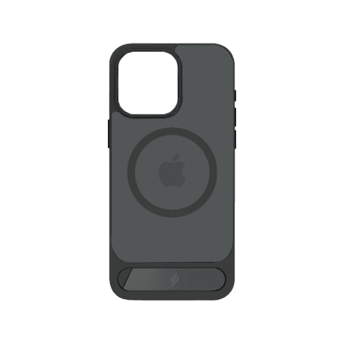Smart Premium Designer Magsafe Stand Case for iPhone 16 Pro Max - Black