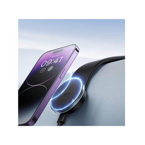 Baseus C02 Pro Magnetic Wireless Charging Car Mount - Cluster Black