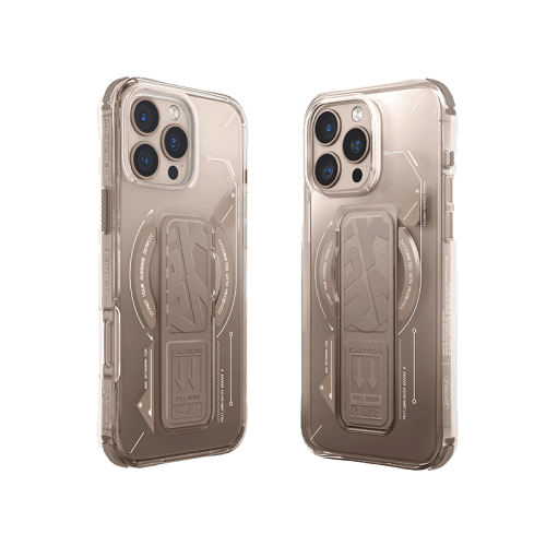 SkinArma Helio MagSafe Case With Grip Stand for iPhone 16 Pro Max - Gold