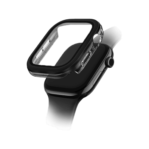 Uniq Voute Watch Case With Screen Protection for Apple Watch 46mm - Jet Black