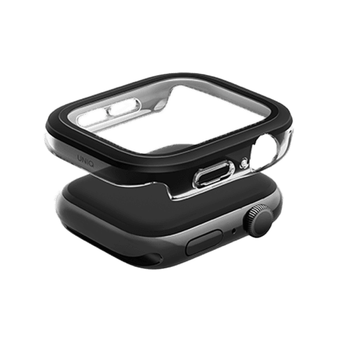 Uniq Voute Watch Case With Screen Protection for Apple Watch 46mm - Jet Black
