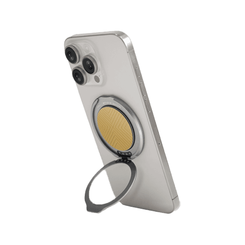 Uniq GripFit Classic 360 Phone Magnetic Mount With Built-in Kickstand - Canary Yellow