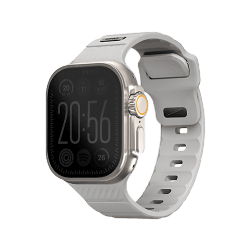 Uniq Stride FKM Strap for Apple Watch 49/45/44mm - Chalk Grey