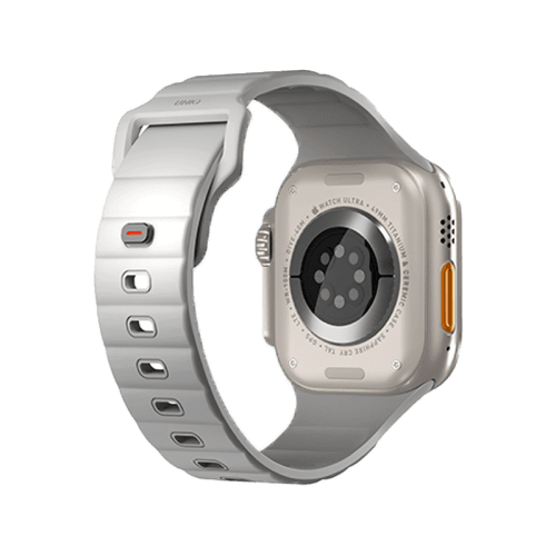Uniq Stride FKM Strap for Apple Watch 49/45/44mm - Chalk Grey