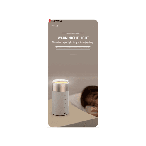 Multi-Function 3-in-1 Magsafe 15W Fast Charger With Speaker and Desk Lamp - White
