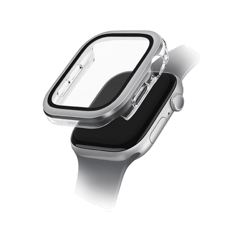 Uniq Voute Watch Case With Screen Protection for Apple Watch 46mm - Silver