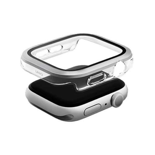 Uniq Voute Watch Case With Screen Protection for Apple Watch 46mm - Silver
