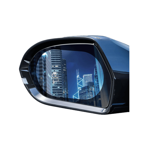 Baseus 0.15mm Rainproof Film for Car Rear-View Mirror (Oval 2 pcs/pack 135*95mm)Transparent