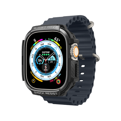 Spigen Rugged Armor Case for Apple Watch Ultra - Matte Black