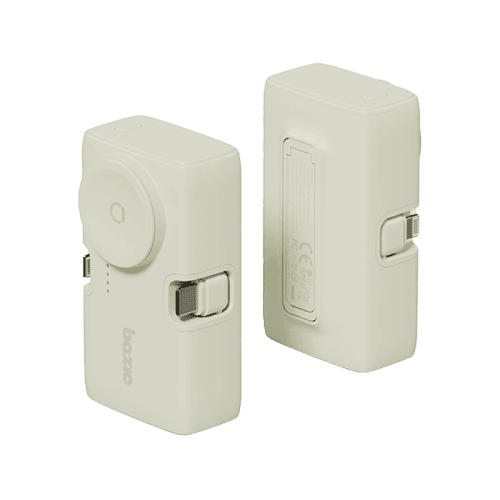 Bazic GoPower Koda 2 in 1 Power Bank With Foldable USB-C /Lightning Pin And Apple Watch Charger 5000mAh - Pistachio
