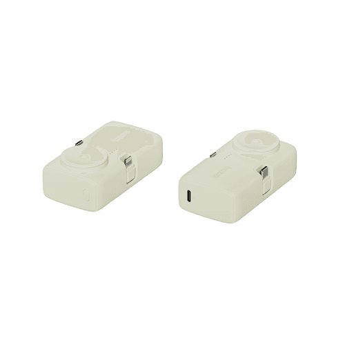 Bazic GoPower Koda 2 in 1 Power Bank With Foldable USB-C /Lightning Pin And Apple Watch Charger 5000mAh - Pistachio