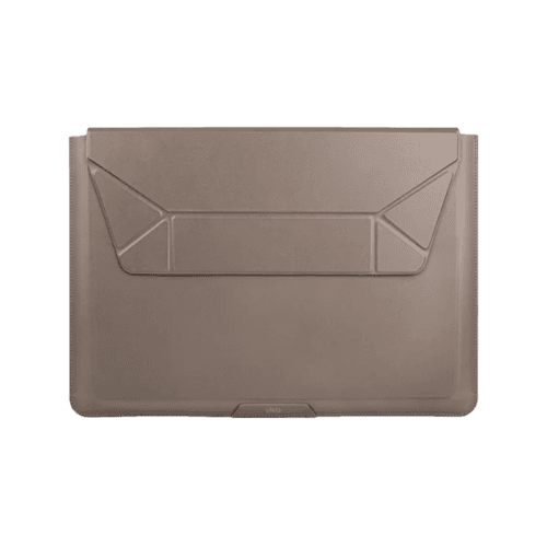 Uniq Oslo Laptop Sleeve With Foldable Stand (Up to 14") - Stone Grey