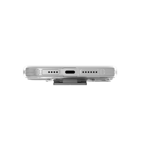 Uniq Hybrid Heldro Mount With Stand Case for iPhone 15 Pro - Lucent Clear