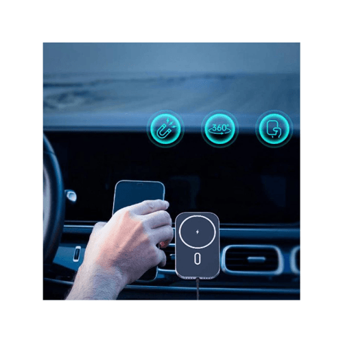 Choetech Magnetic Wireless Car Charger - Black