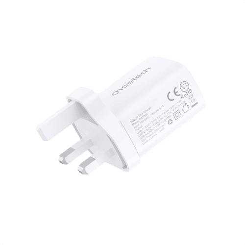 Choetech  1-Port USB-C + USB-A PD 20W Wall Charger - White