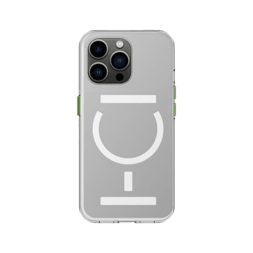 Goui Magnetic Case With Magnetic Bars for iPhone 14 Pro + Magnetic Strap - Clear