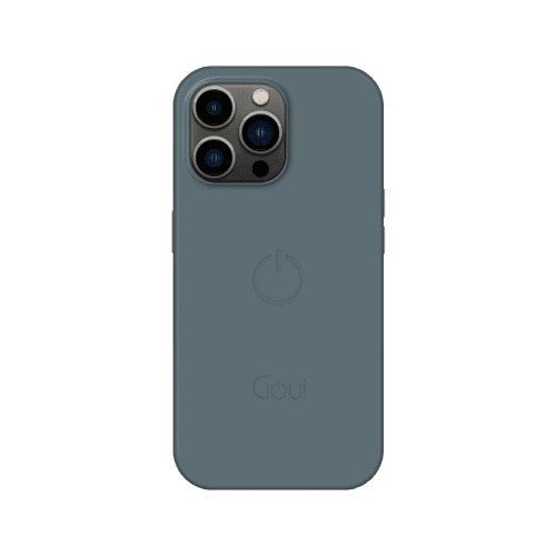 Goui Magnetic Case With Magnetic Bars for iPhone 14 Pro Max + Magnetic Strap - Steel Grey