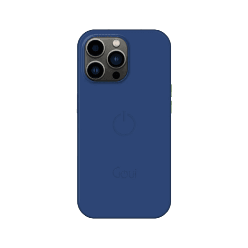 Goui Magnetic Case With Magnetic Bars for iPhone 14 Pro Max + Magnetic Strap - Midnight Blue