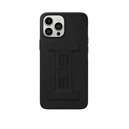 Goui Magnetic Case With Magnetic Bars for iPhone 13 Pro Max + Magnetic Strap - Stone Black