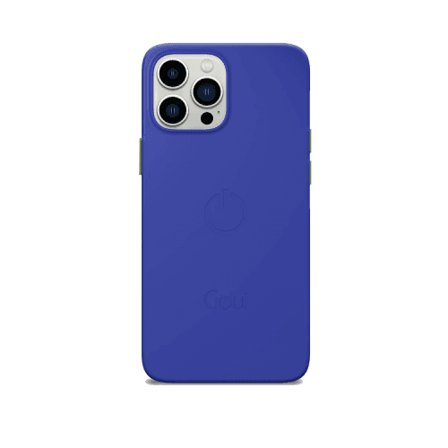 Goui Magnetic Case With Magnetic Bars for iPhone 13 Pro Max + Magnetic Strap - Azure Blue