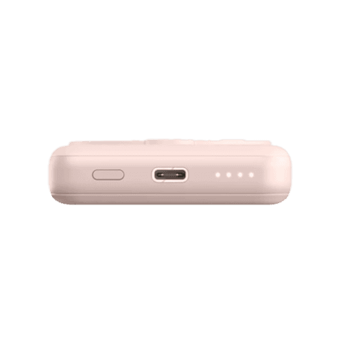 Energea Magpac Mini Ultra Slim Magsafe Compatible Power Bank With Stand 10000mAh - Pink
