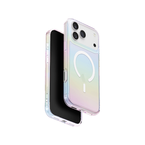 Uniq Hybrid Iridescia MagSafe Case for iPhone 17 Pro - Holo Quartz