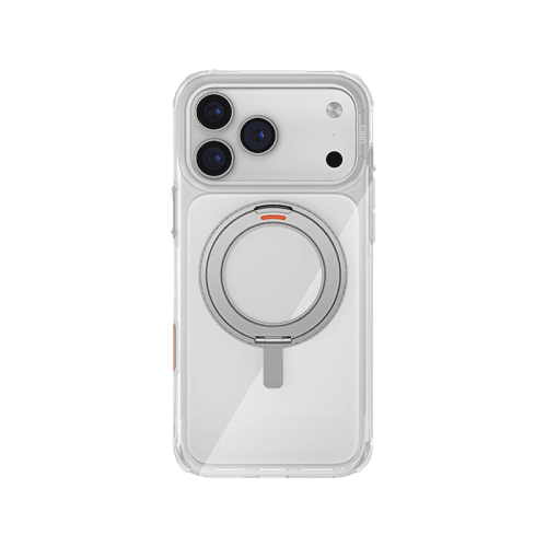 Uniq Hybrid Swivix With 360 Rotating Kickstand MagSafe Case for iPhone 17 Pro - Lucent Clear