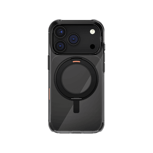 Uniq Hybrid Swivix With 360 Rotating Kickstand MagSafe Case for iPhone 17 Pro Max - Carbon Black
