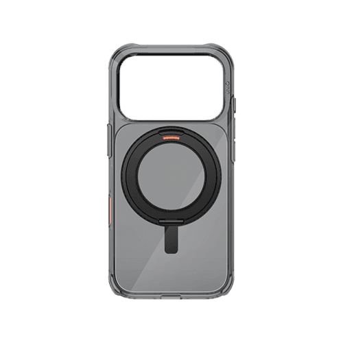 Uniq Hybrid Swivix With 360 Rotating Kickstand MagSafe Case for iPhone 17 Pro Max - Carbon Black
