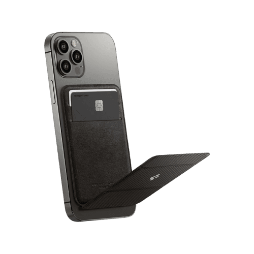 Spigen Adhesive Smart Fold Card Wallet for iPhone - Gunmetal
