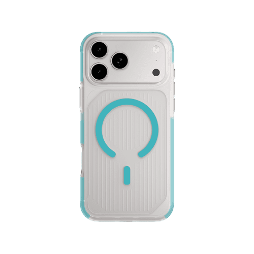 Uniq Hybrid Combat Active MagSafe Case for iPhone 17 Pro Max - Frost Clear / Turquoise