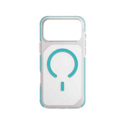 Uniq Hybrid Combat Active MagSafe Case for iPhone 17 Pro Max - Frost Clear / Turquoise