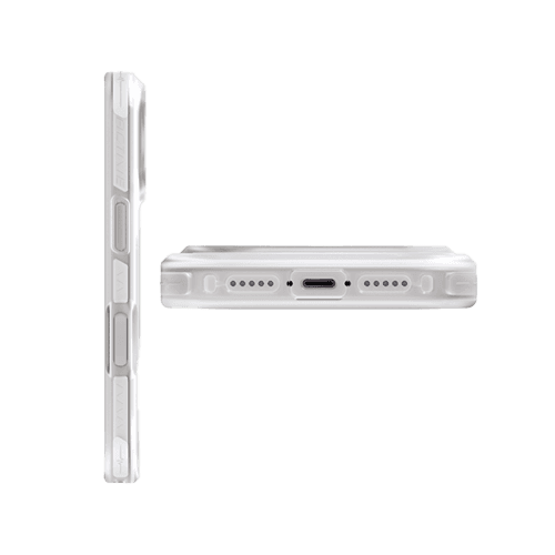 Uniq Hybrid Combat Active MagSafe Case for iPhone 17 Pro - Frost Clear / Lume Light