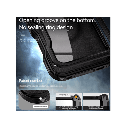 ShellBox GT MagSafe With Water Proof Case for iPhone 16 Pro Max - Black