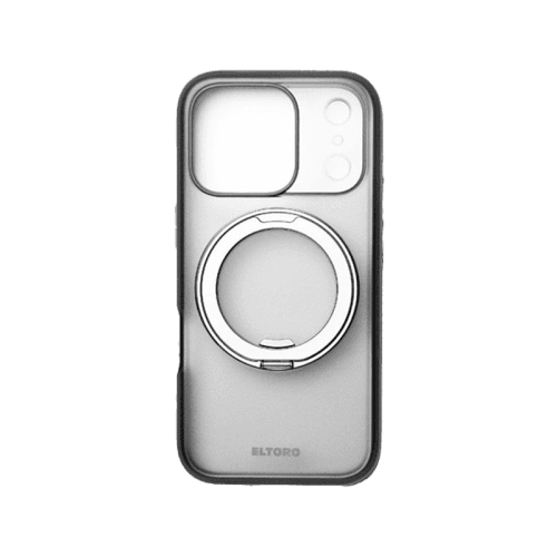 Eltoro Ruberized MagSafe Case With Rotating Kickstand for iPhone 17 Pro Max - Grey