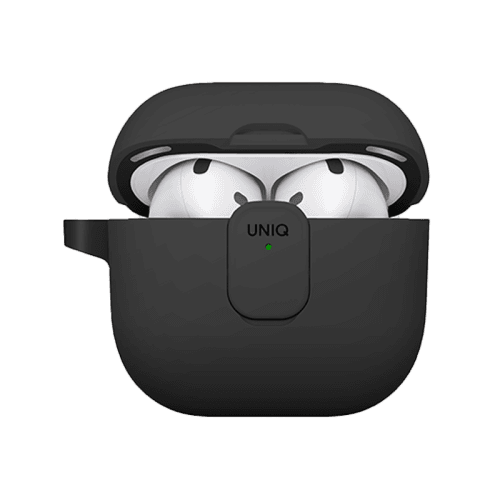 Uniq Clyde Lock Case for Airpods 4th Gen - Charcoal & Dark Grey