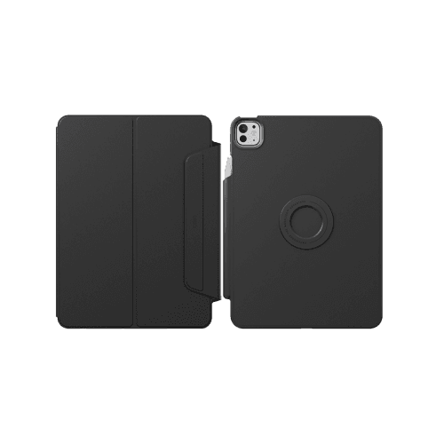 Uniq Rovus Snap Mount Magnetic 360 Rotating Detachable Case for iPad Pro 11" M4 5th Gen - Dallas Black