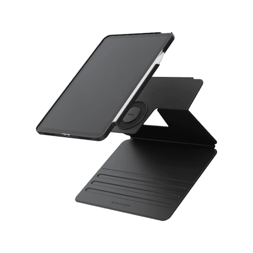 Uniq Rovus Snap Mount Magnetic 360 Rotating Detachable Case for iPad Pro 11" M4 5th Gen - Dallas Black