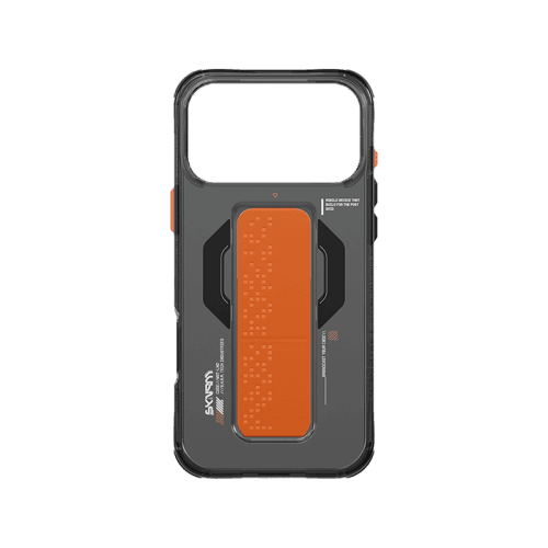 SkinArma Haxa MagSafe Case With Grip Stand for iPhone 17 Pro - Graphite