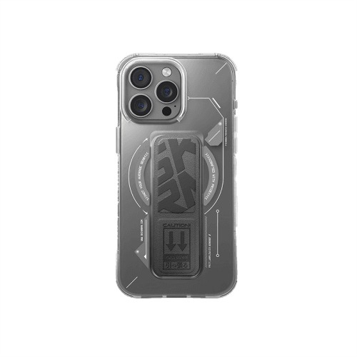 SkinArma Helio MagSafe Case With Grip Stand for iPhone 16 Pro Max - Titanium