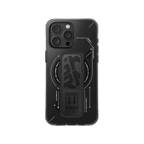 SkinArma Helio MagSafe Case With Grip Stand for iPhone 16 Pro Max - Black